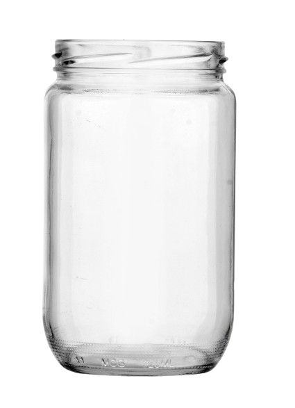 Jar 210ml TO53 glass white flint